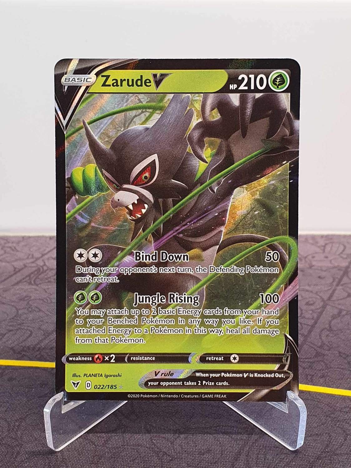  Pokemon - Zarude V - 167/185 - Vivid Voltage - Full Art - Ultra  Rare Card : Toys & Games