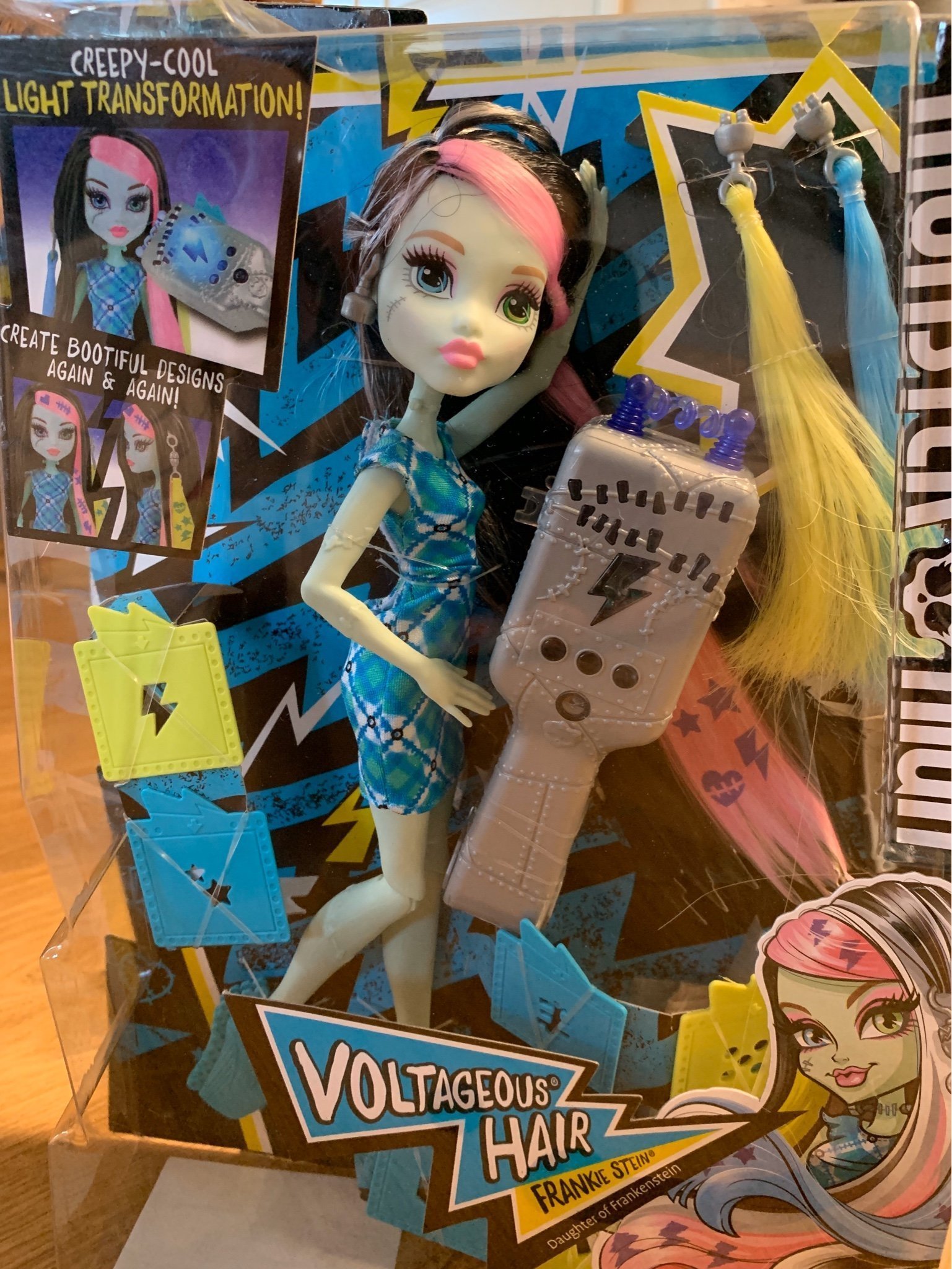 monster high voltageous hair frankie stein doll