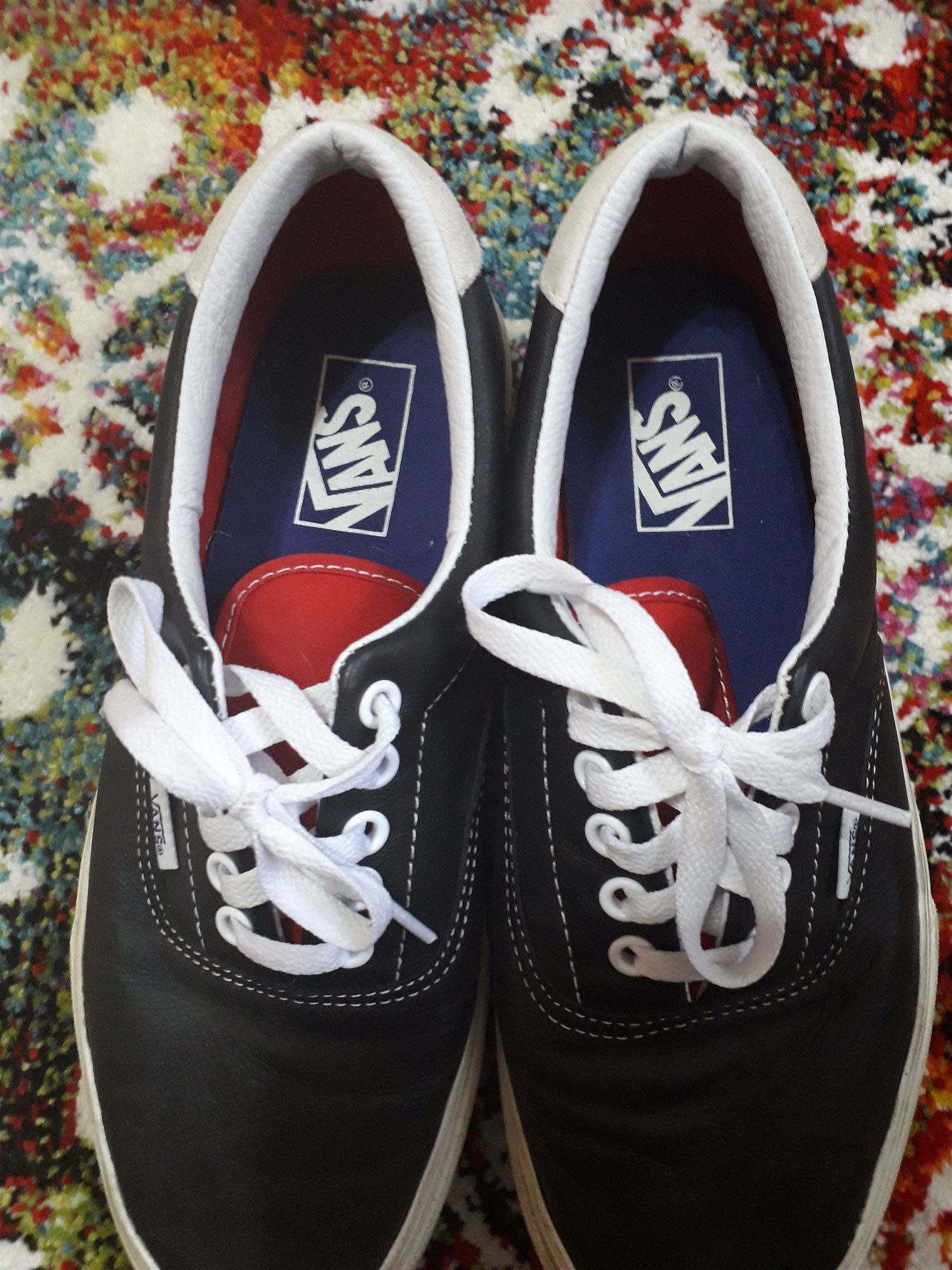 vans svarta skinn vans svarta skinn