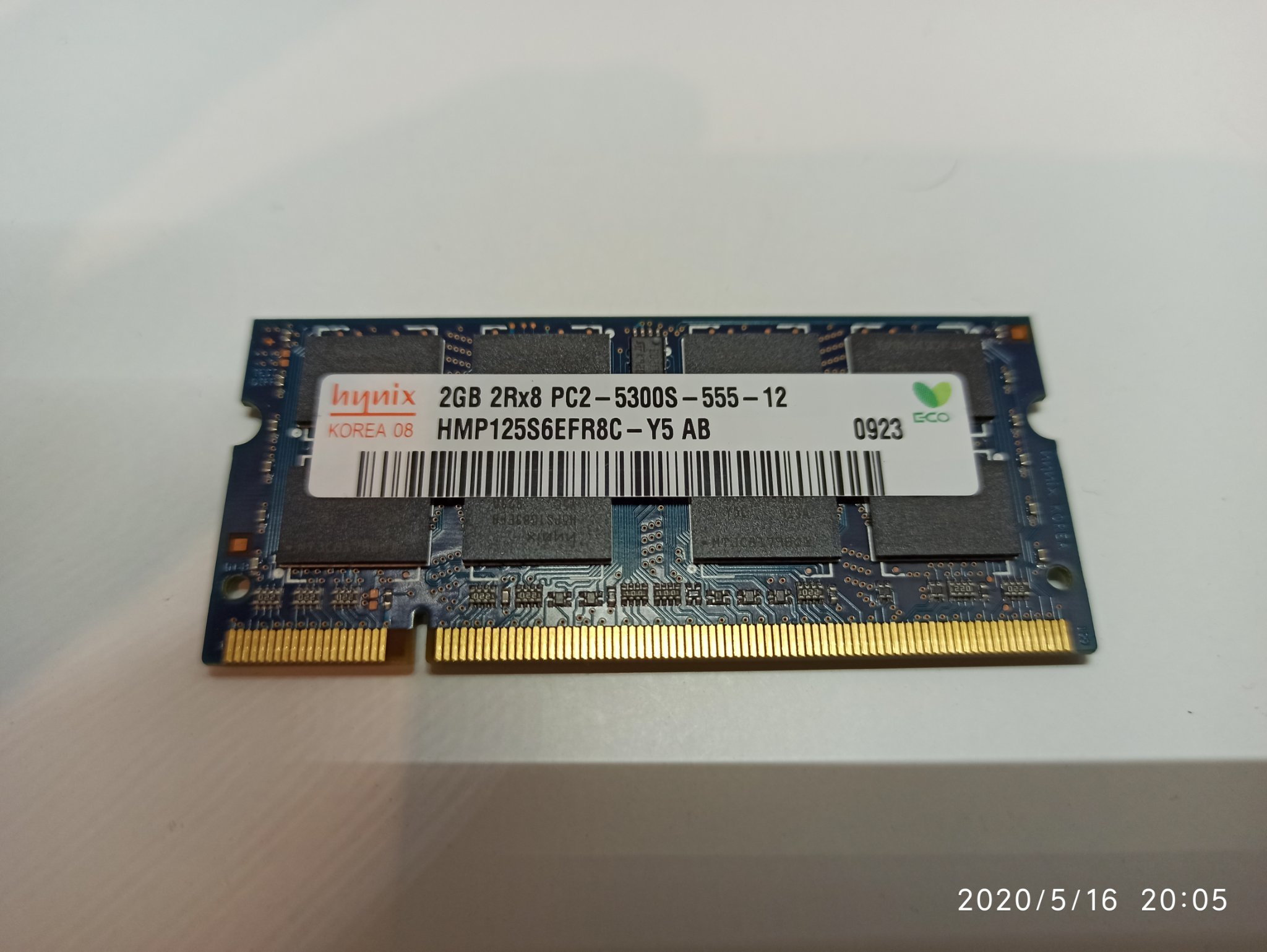 HMP125S6EFR8C-Y5 2GB 200Pin SO-DIMM DDR2