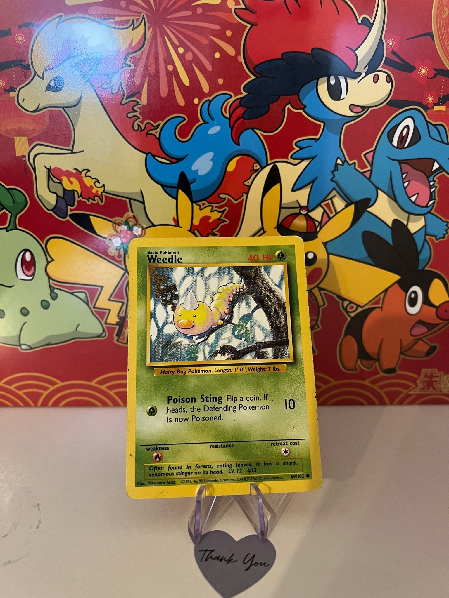 snorlax basic pokemon card value Weedle - Base Set [69/102] - 2000 WOTC main image 1