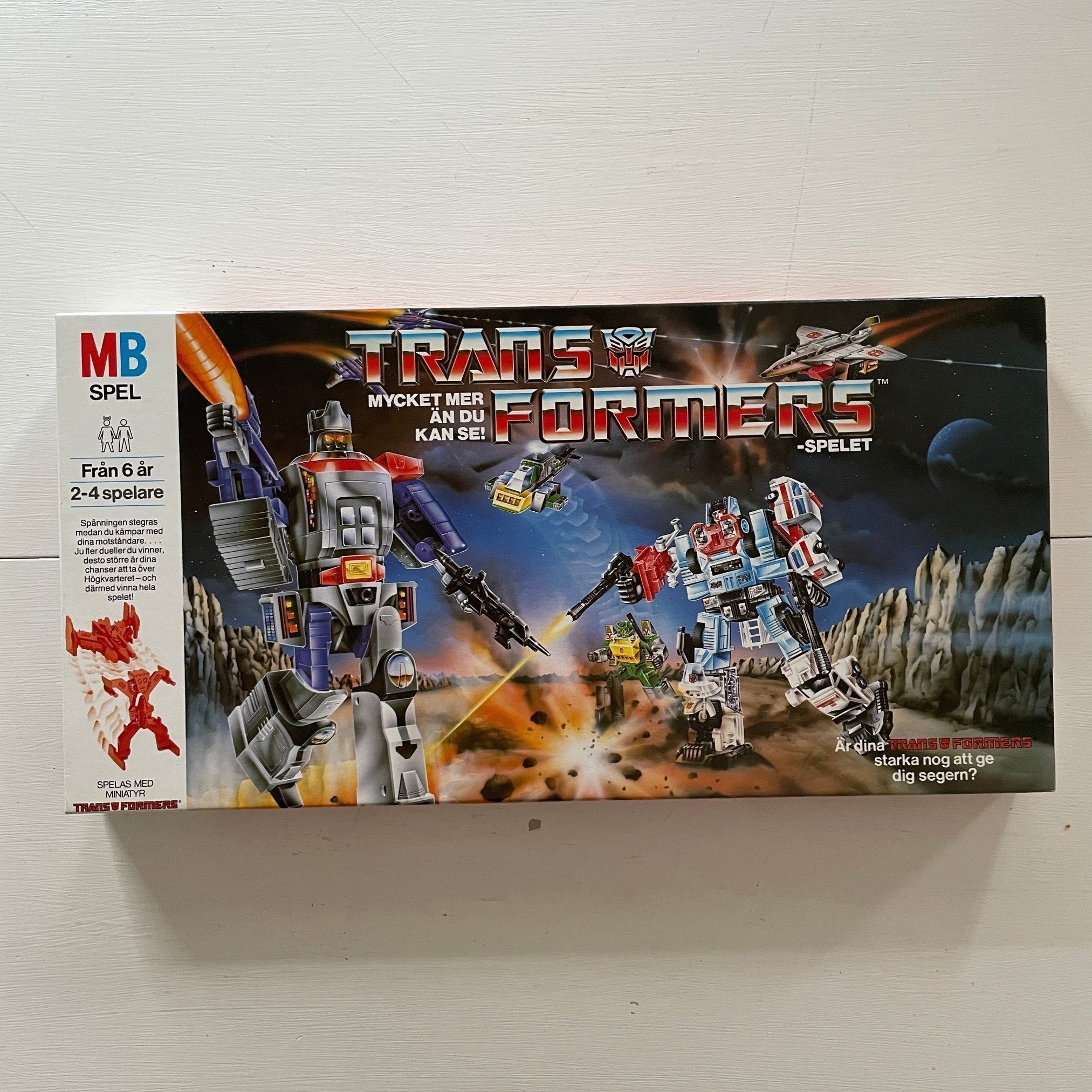 Transformers – MB Brädspel 1987 Komplett Retro Samlarobjekt