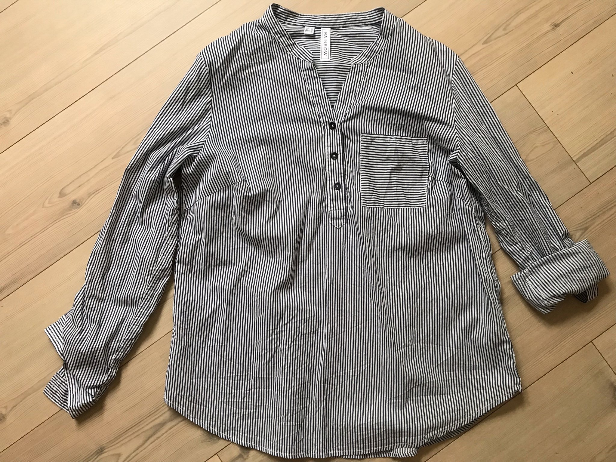 NY randig blus skjorta stl 42 Rainbow