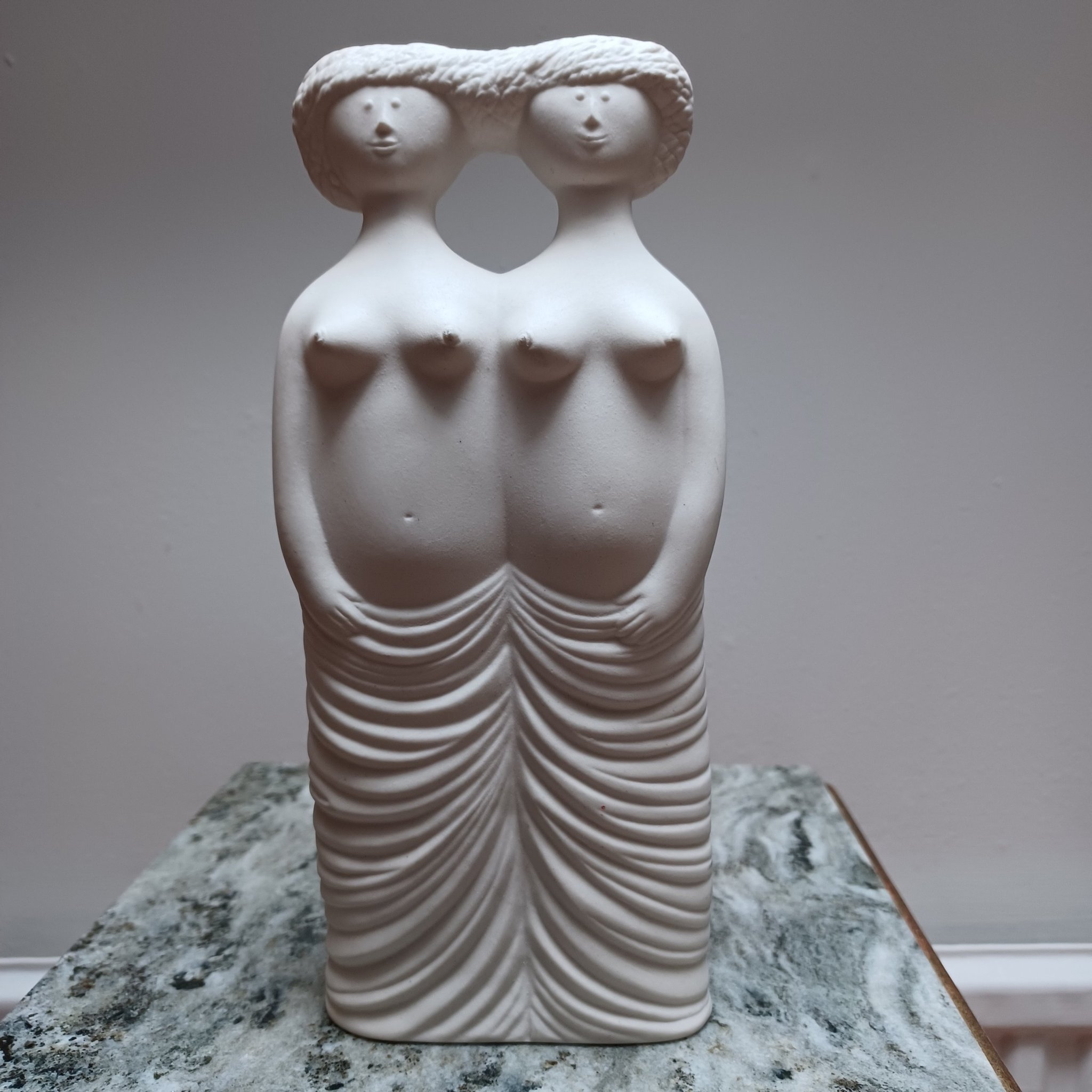 STIG LINDBERG. FIGURIN, Parian. Tvillingarna .. | Köp på Tradera