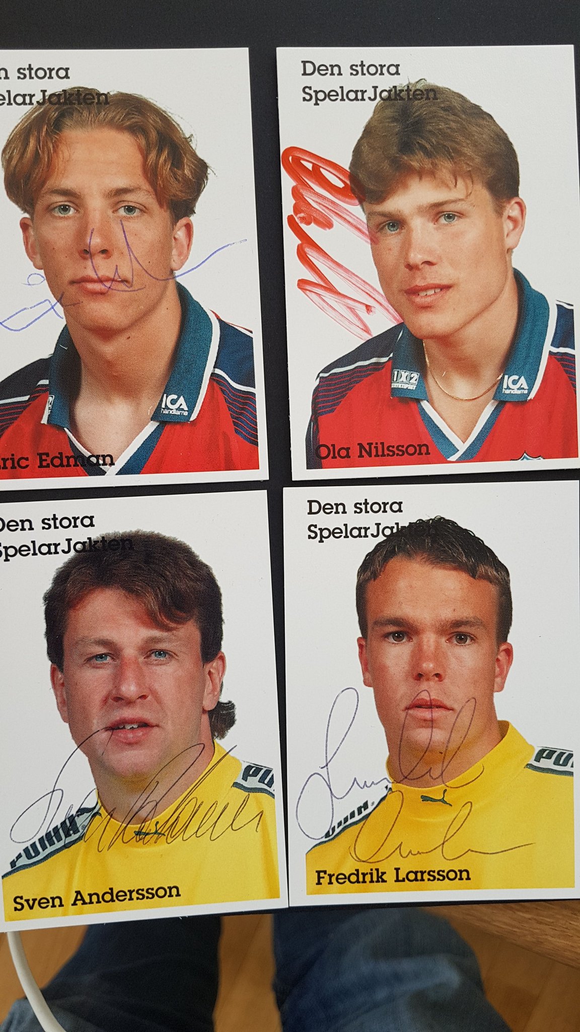 HELSINGBORGS IF SM GULD 1999 X 12 AUTOGRAFER PÅ BILDER + 11 BILDAUTOGRAFER TILL