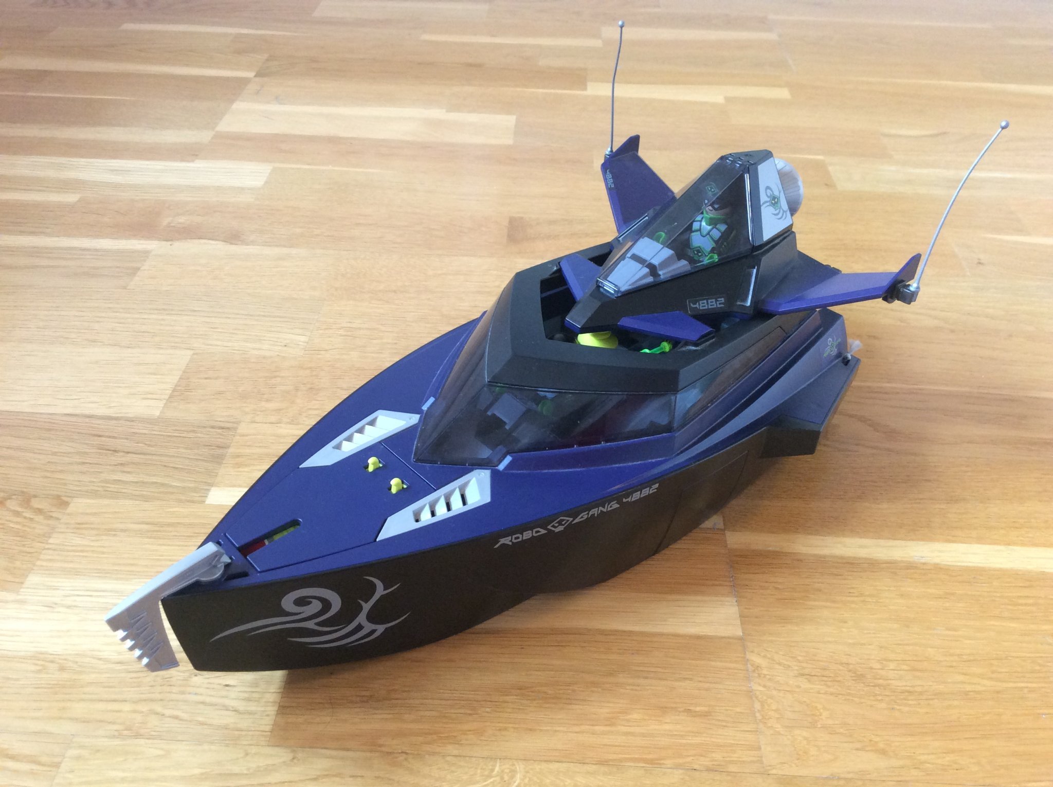 Top Agents båt med flygplan mm, Playmobil