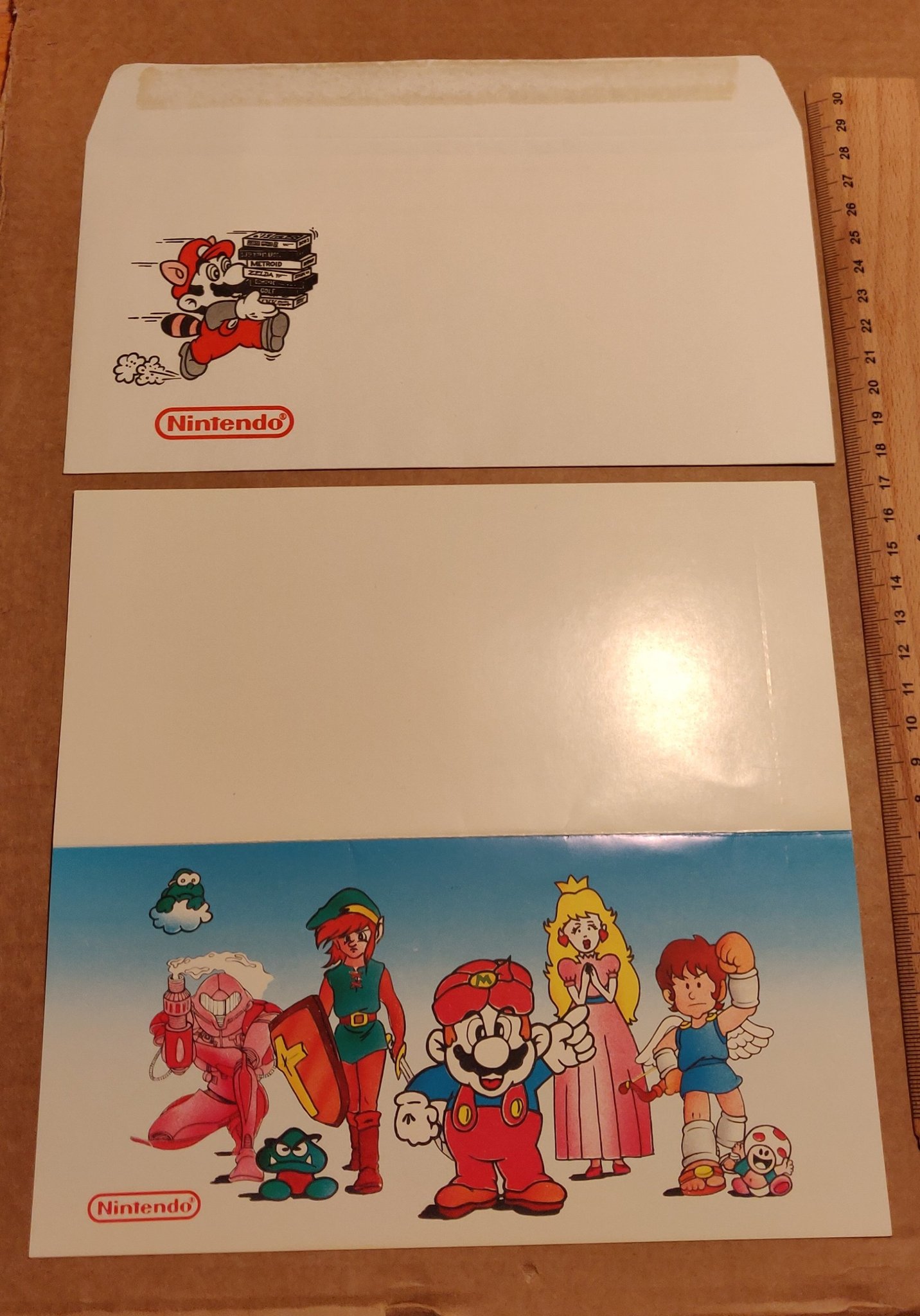 Nintendo Presentkort! Ovanligt! 80-tal! Link, Metroid, Mario! NY! Utrop 1kr!