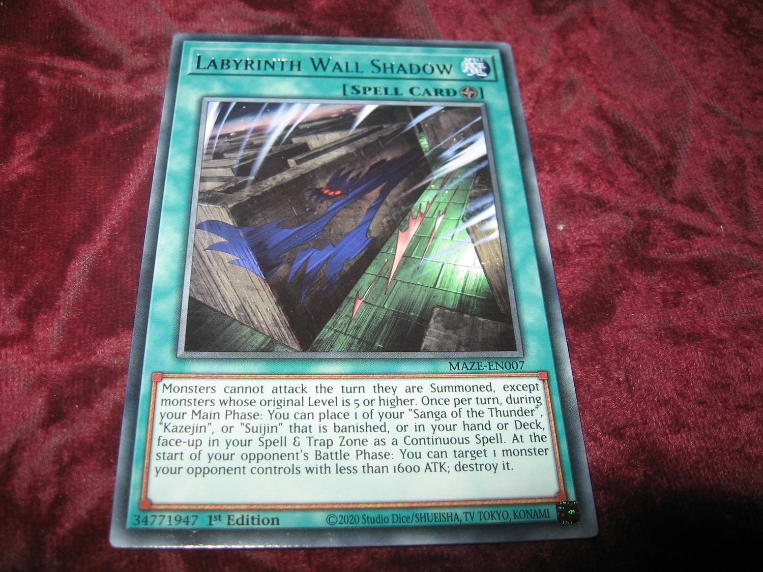 YUGIOH LABYRINTH WALL SHADOW MAZEEN007 Köp på Tradera (590910316)