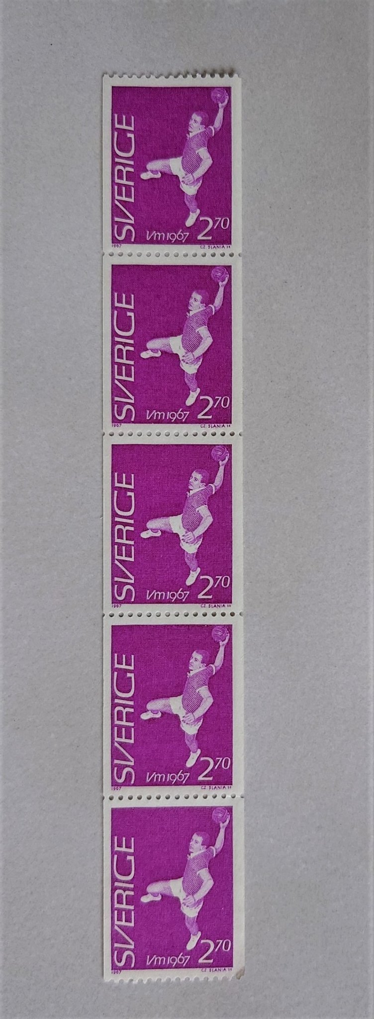 VM i Handboll 1967 2,70 kr F 603 Postfriskt 5 s.. Köp på Tradera