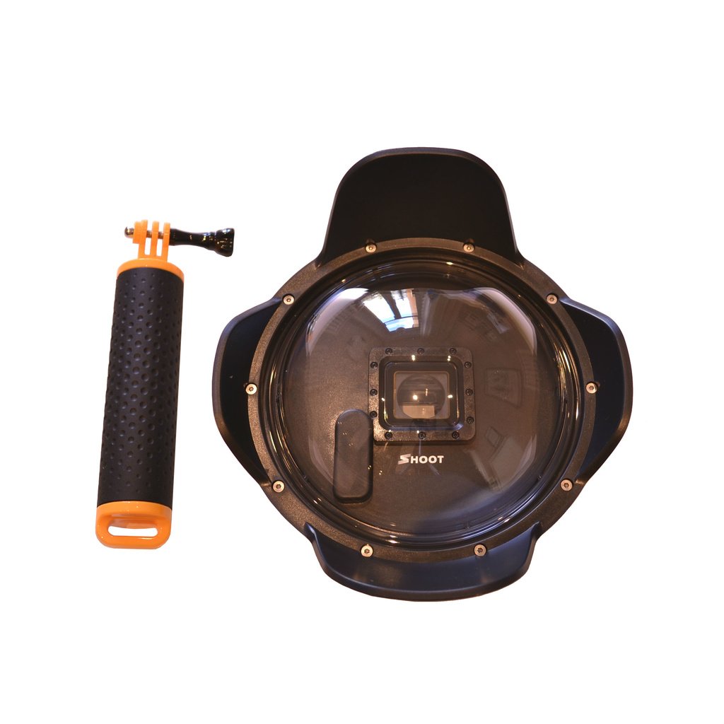 Gopro Waterproof Case GEPULY Dome Port For GoPro Hero Black