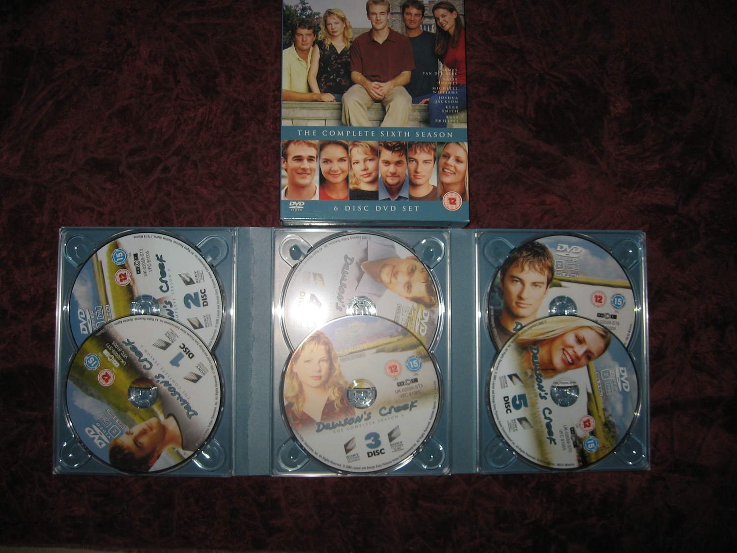 DAWSON'S CREEK SÄSONG 6 (JAMES VAN DER BEEK,KATIE HOLMES) 6-DISC DVD