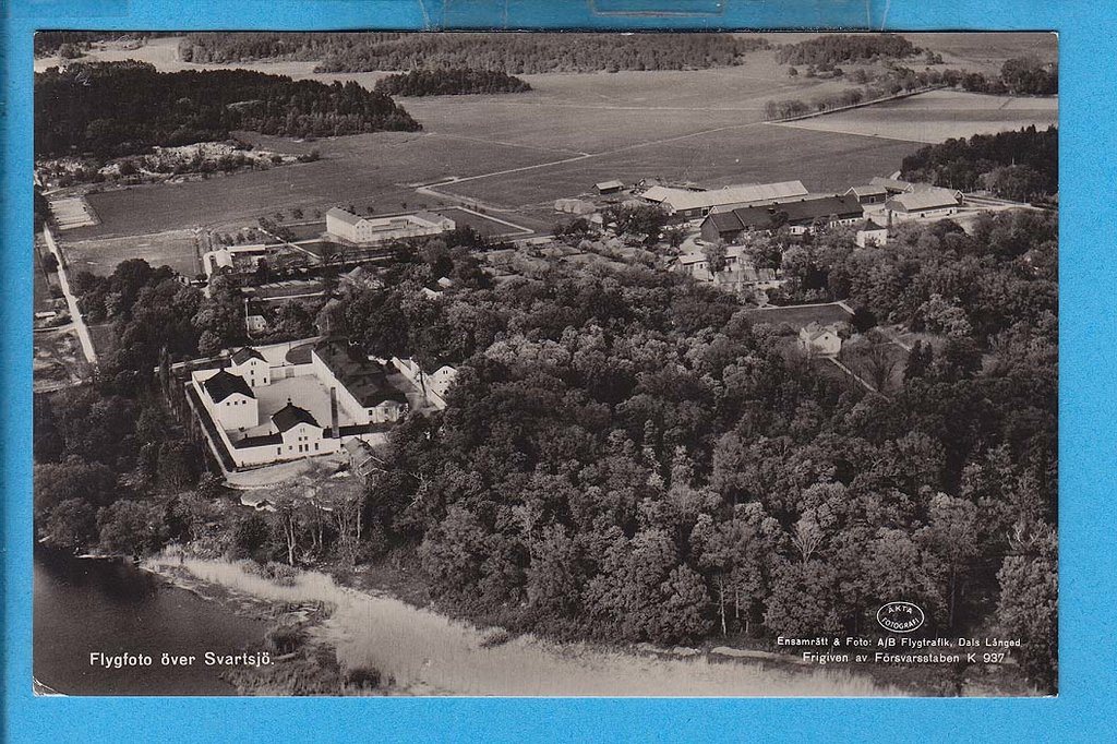 SvartsjÃ. flygfoto 1947 (ekerö) pÃ¥ tradera.com vykort och bilder ...