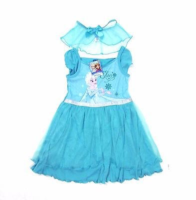 NY Disney frozen frost klänning maskerad klänning med cape, str 6 7 år NY Disney frozen frost klänning maskerad klänning med cape, str 6 7 år