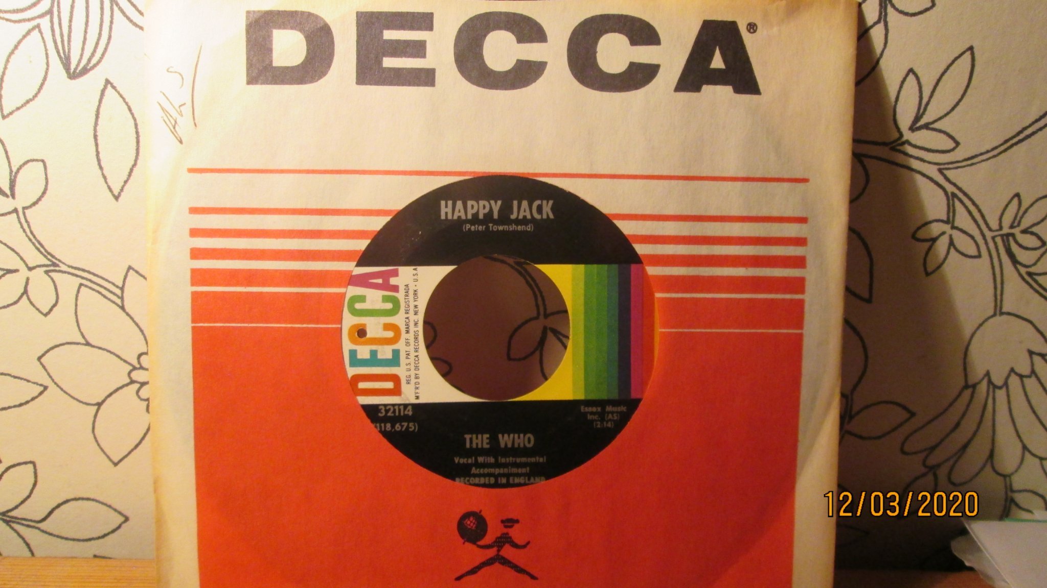 The Who 45 / Rare / Vinyl / Happy Jack