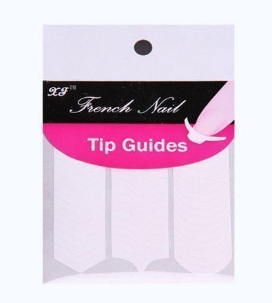 48 ST! Fransk Manikyr Mall Nagel Sticker French Nailart Pedikyr Nageldekoration