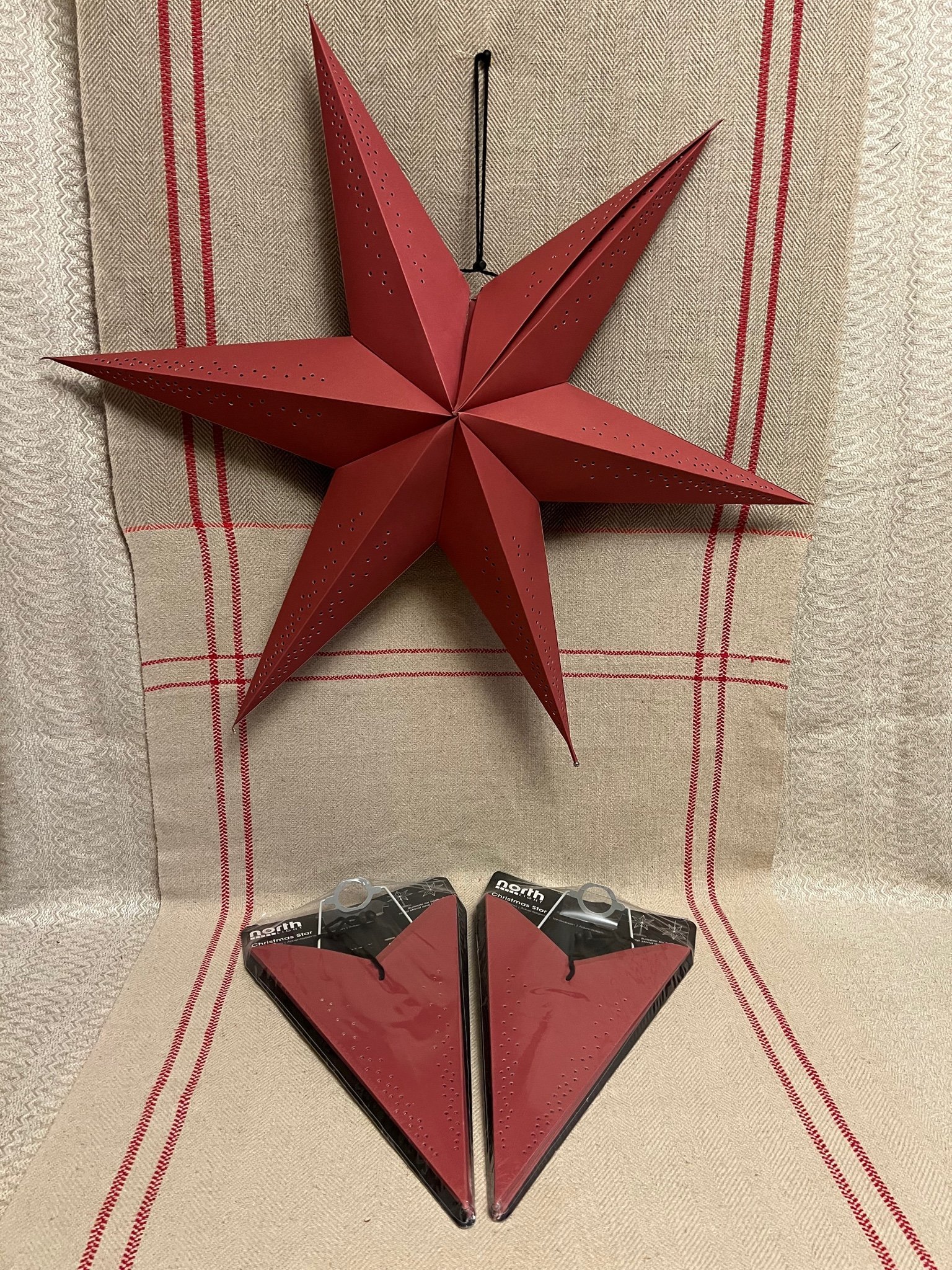3st nya adventsstjärnor/ julstjärnor i papper, .. Köp på Tradera