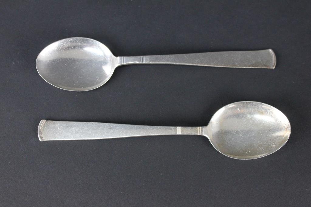ROSENHOLM ÄKTA SILVER 2ST GLASSKEDAR CA 15.2CM