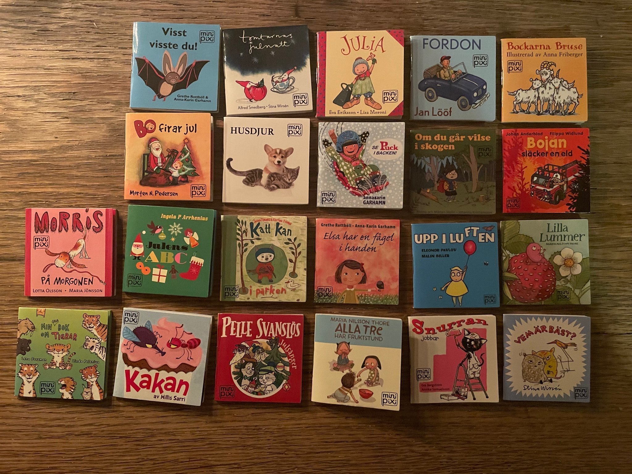 Pixiböcker, julkalender, adventskalender, 22 st Köp på Tradera