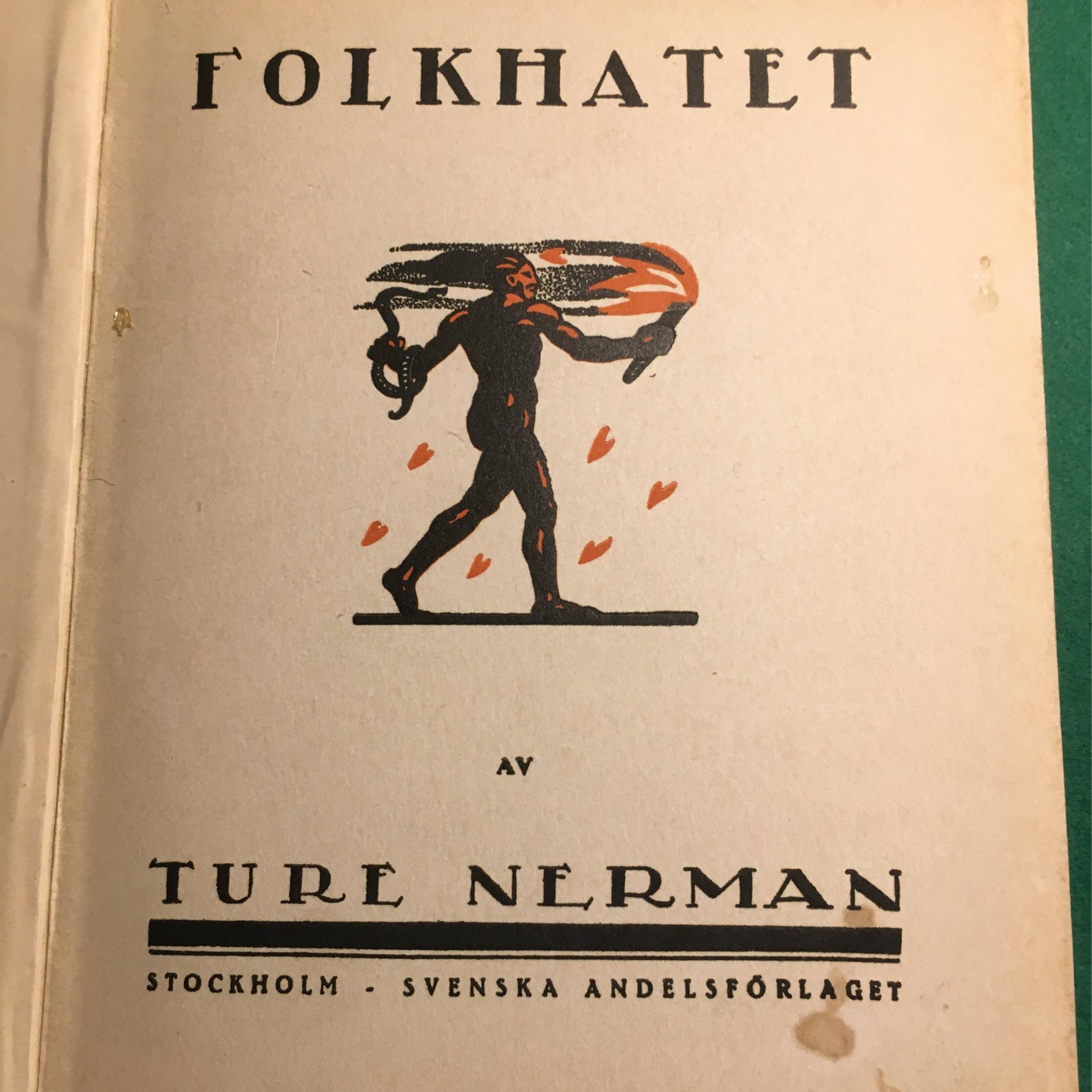 Folkhatet av Ture Nerman Köp från Bokfinken på Tradera (609405145)