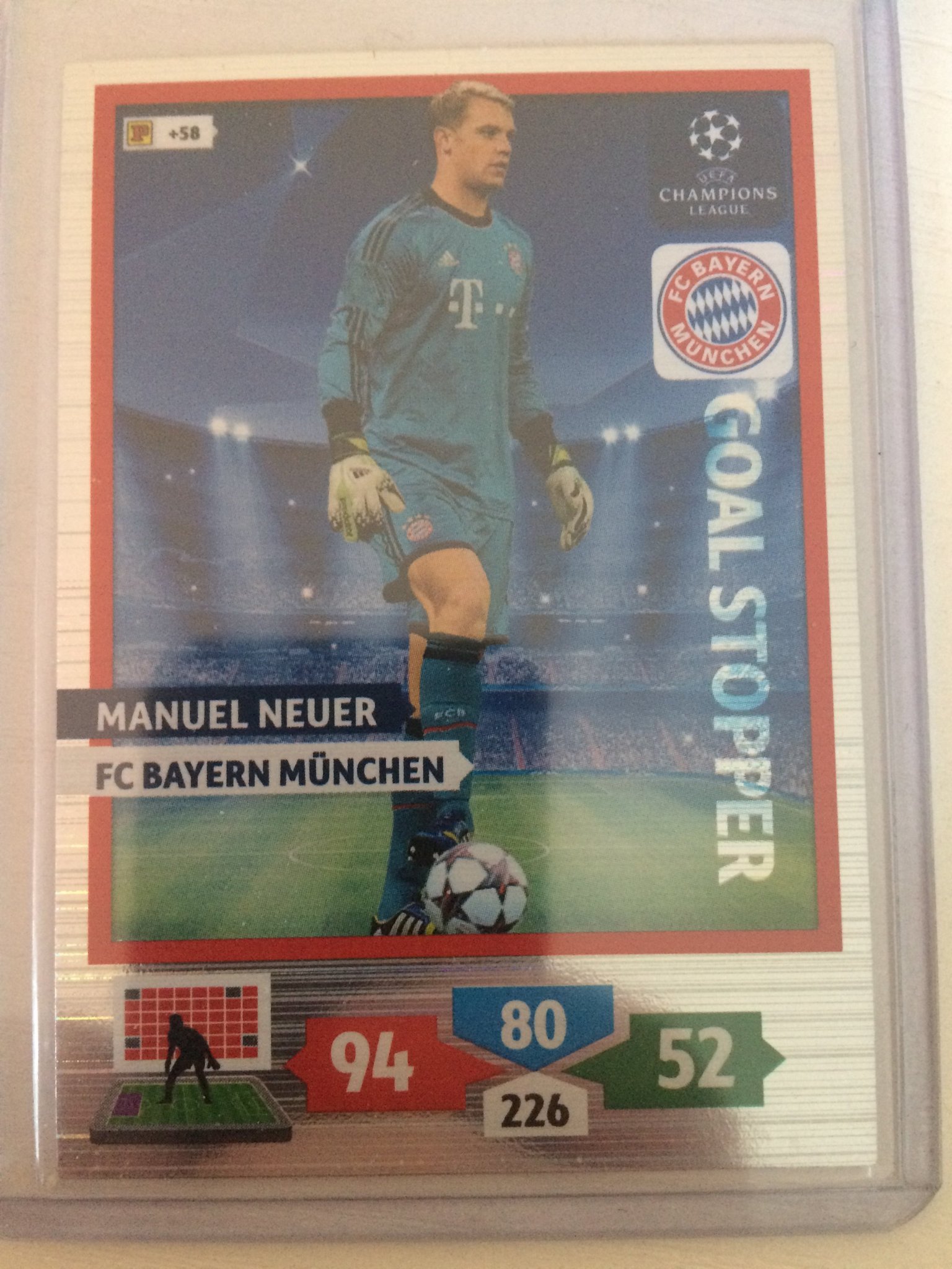 pepe reina-ssc napoli ADRENALYN xl ligue des champions 13//14