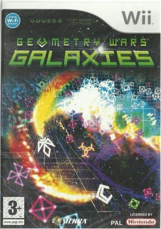 GEOMETRY WARS GALAXIES ( INPLASTAT WII SPEL)