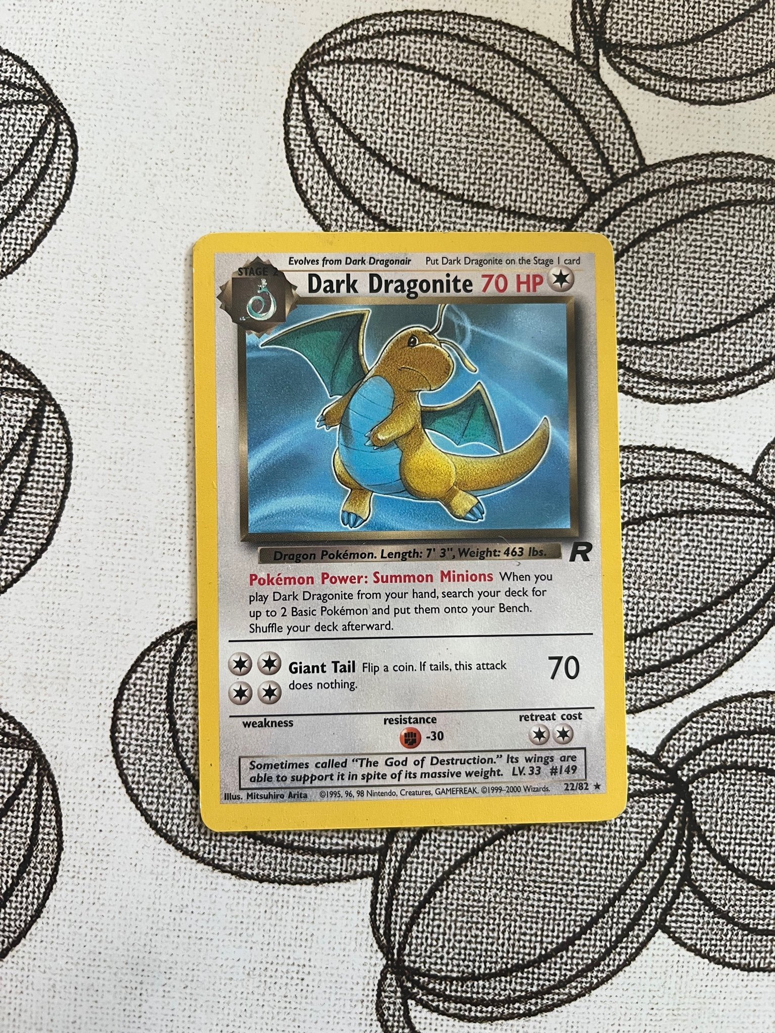 Se produkter som liknar Dark Dragonite 22/82 Pokmon .. p Tradera  (723905476)