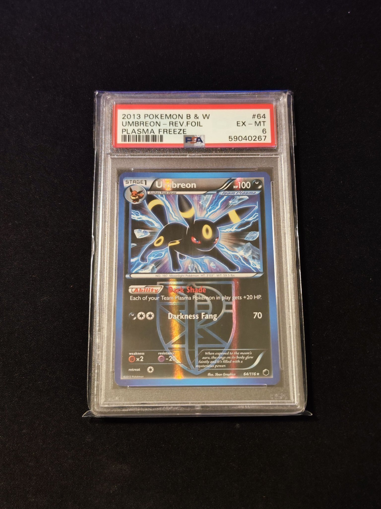 Umbreon Reverse Holo 64/116 PSA 6 Plasma Fr.. Köp på Tradera
