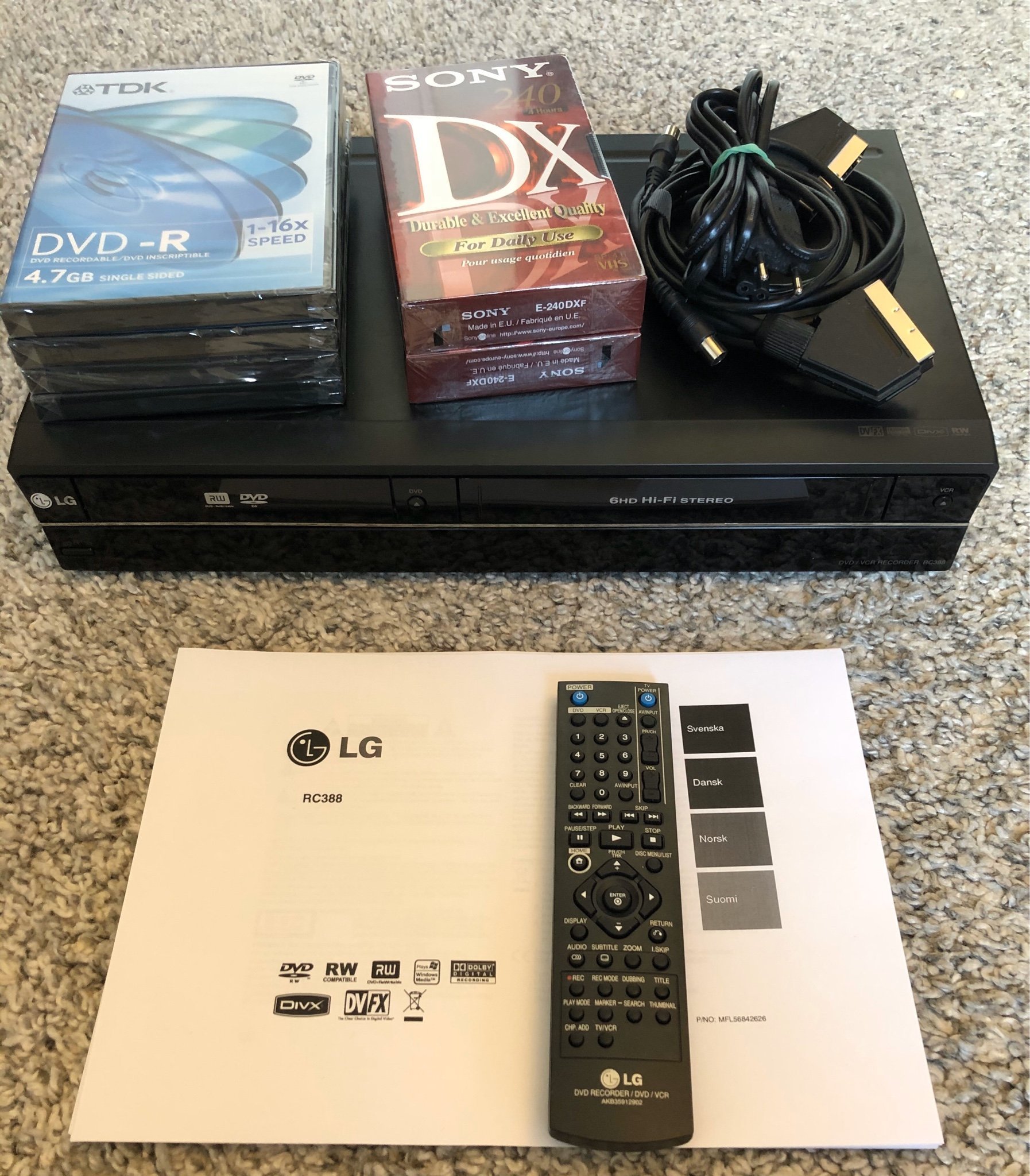 LG VHS DVD Recorder (387773487) ᐈ Köp på Tradera
