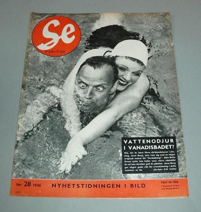 SE nr 28 1946 - Arne Borg-Brita Green, Nordahl, vildsvin mm