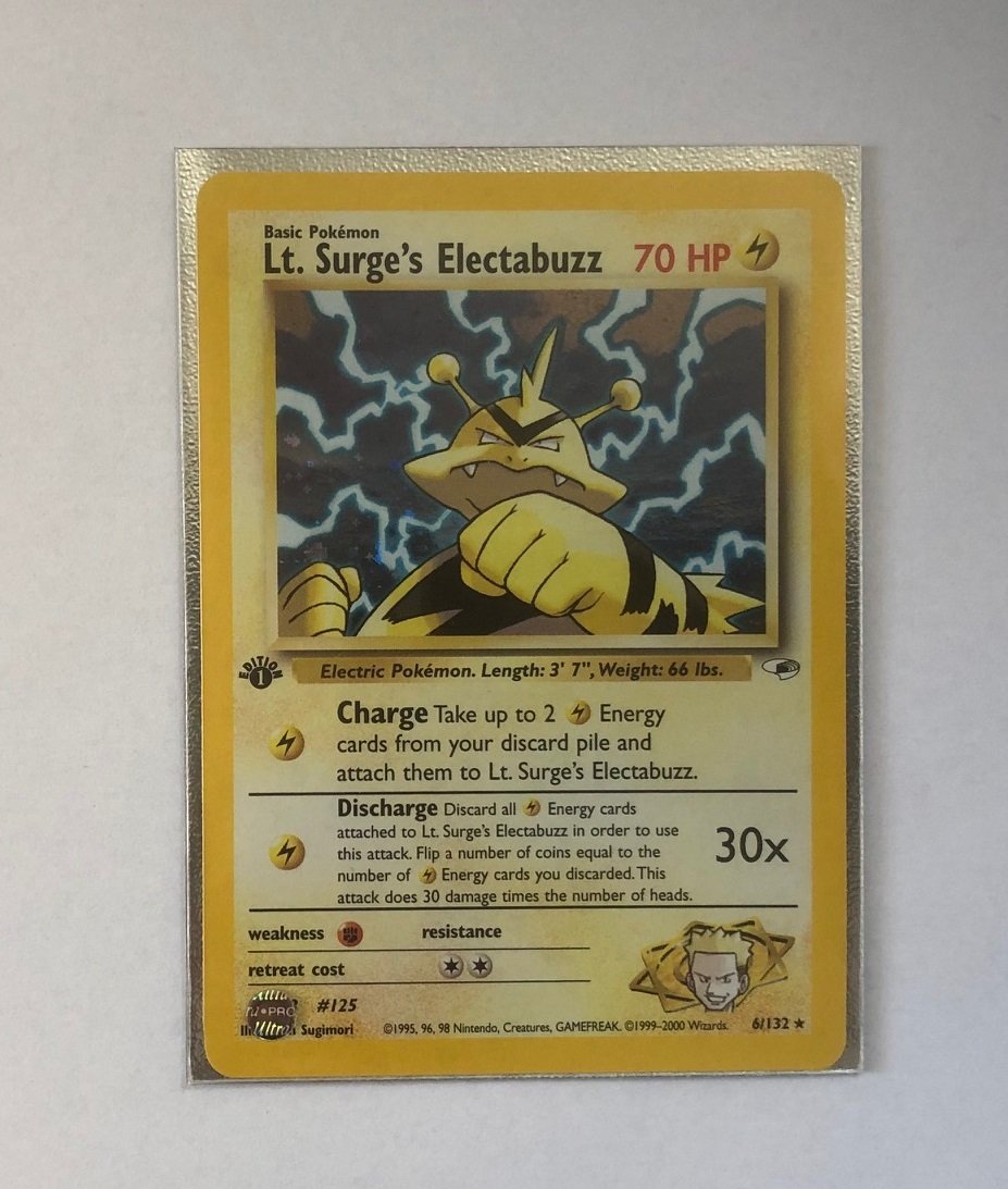 Gym Heroes 101//132 - NM//Mint LT SURGE 3 x Pokemon Card rare