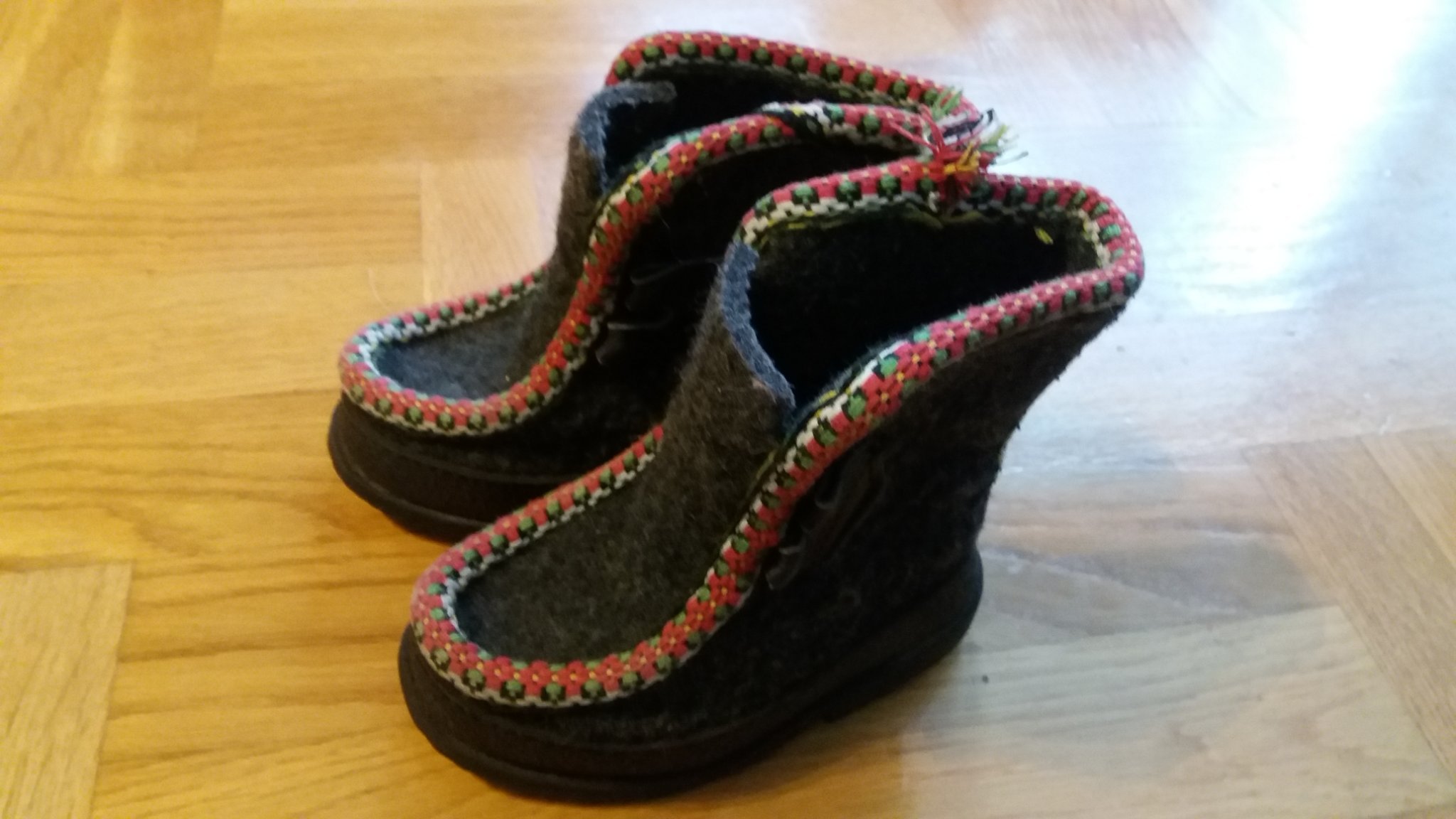 Vintage retro same skor kängor ull ylle ullskor.. (425675558) ᐈ Köp på