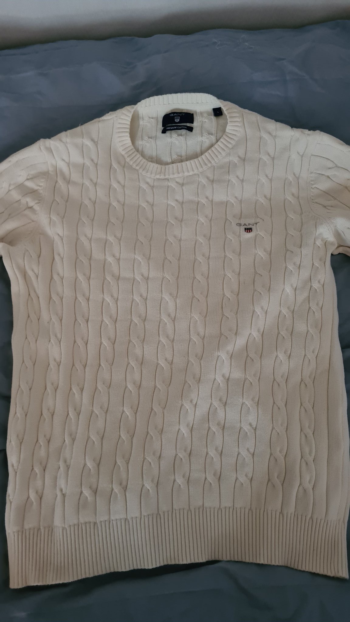 GANT stickad tröja premium cotton oanvänd