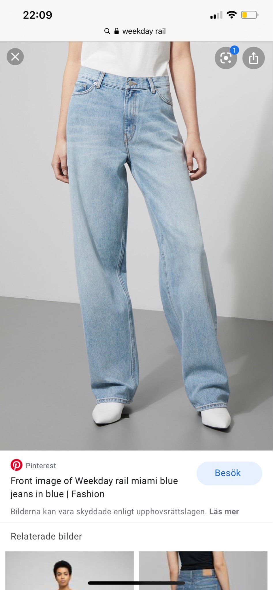 weekday rail miami blue jeans