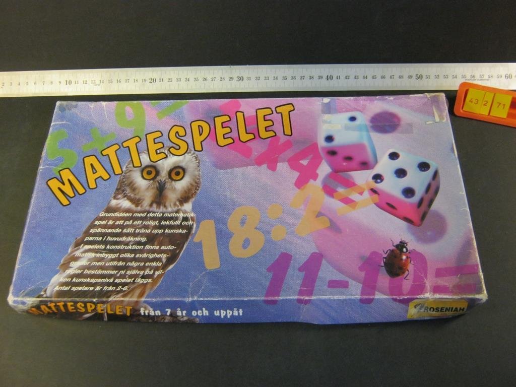Matte - spelet, Roseniah / Stig Ingelsbo, Prov ex, Komplett
