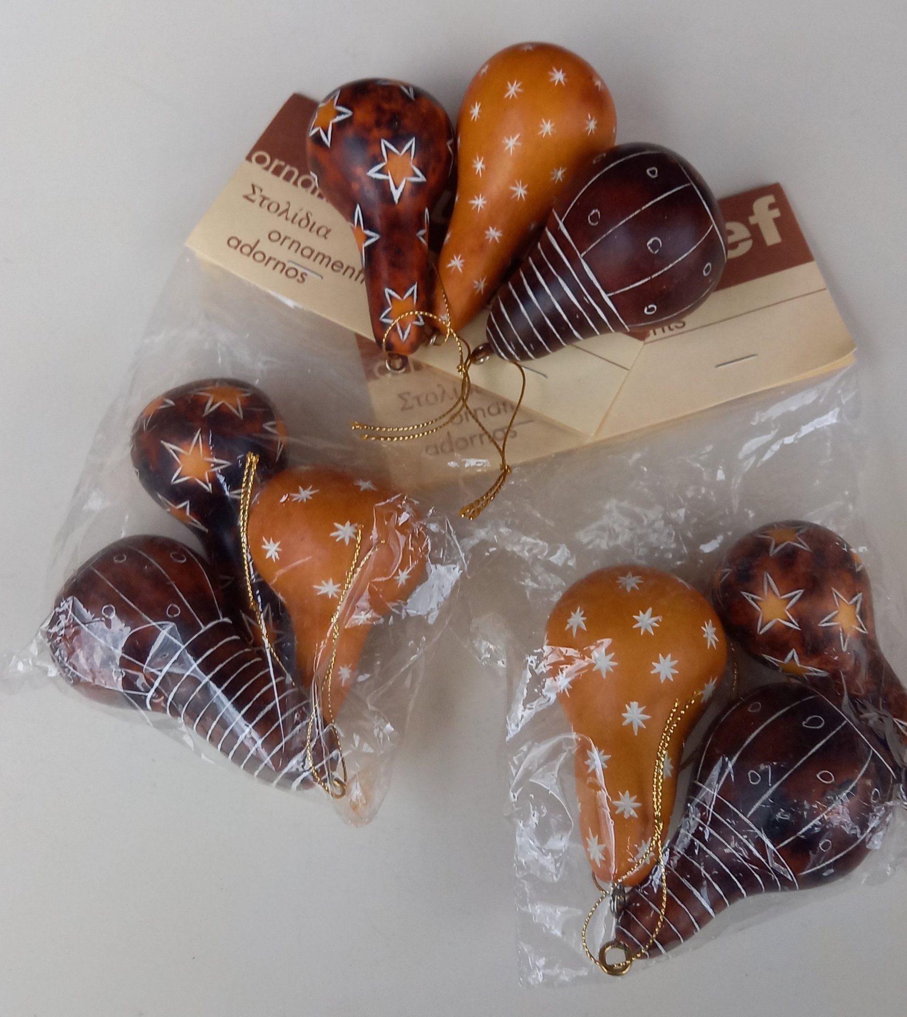 Vintage Unicef Kalebass handgjorda julkulor frå.. Köp på Tradera