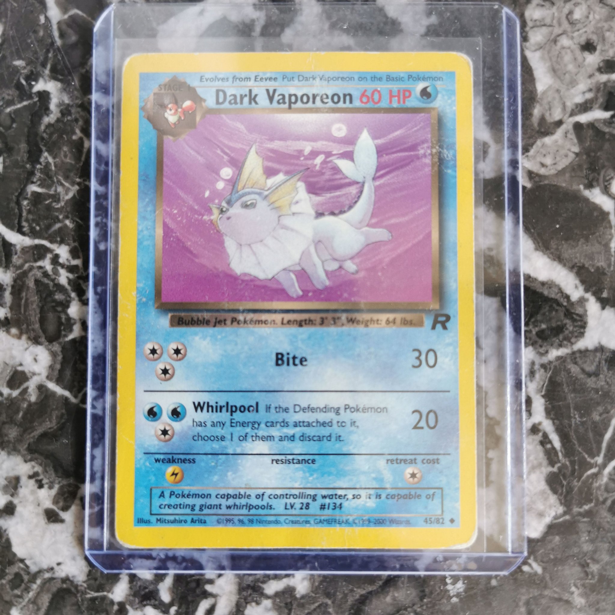 Dark Vaporeon 45/82 Team Rocket Pokemonkort | Kp p Tradera (727413532)