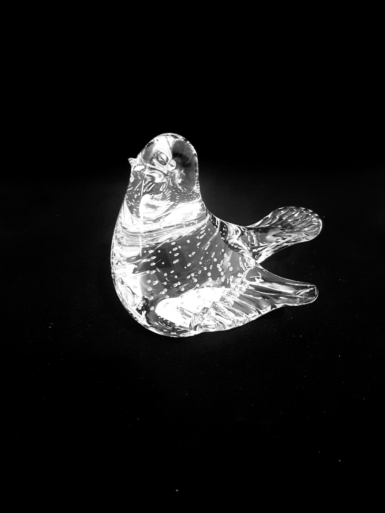 Fågel i Konstglas - Troligtvis Mantorp Glasbruk