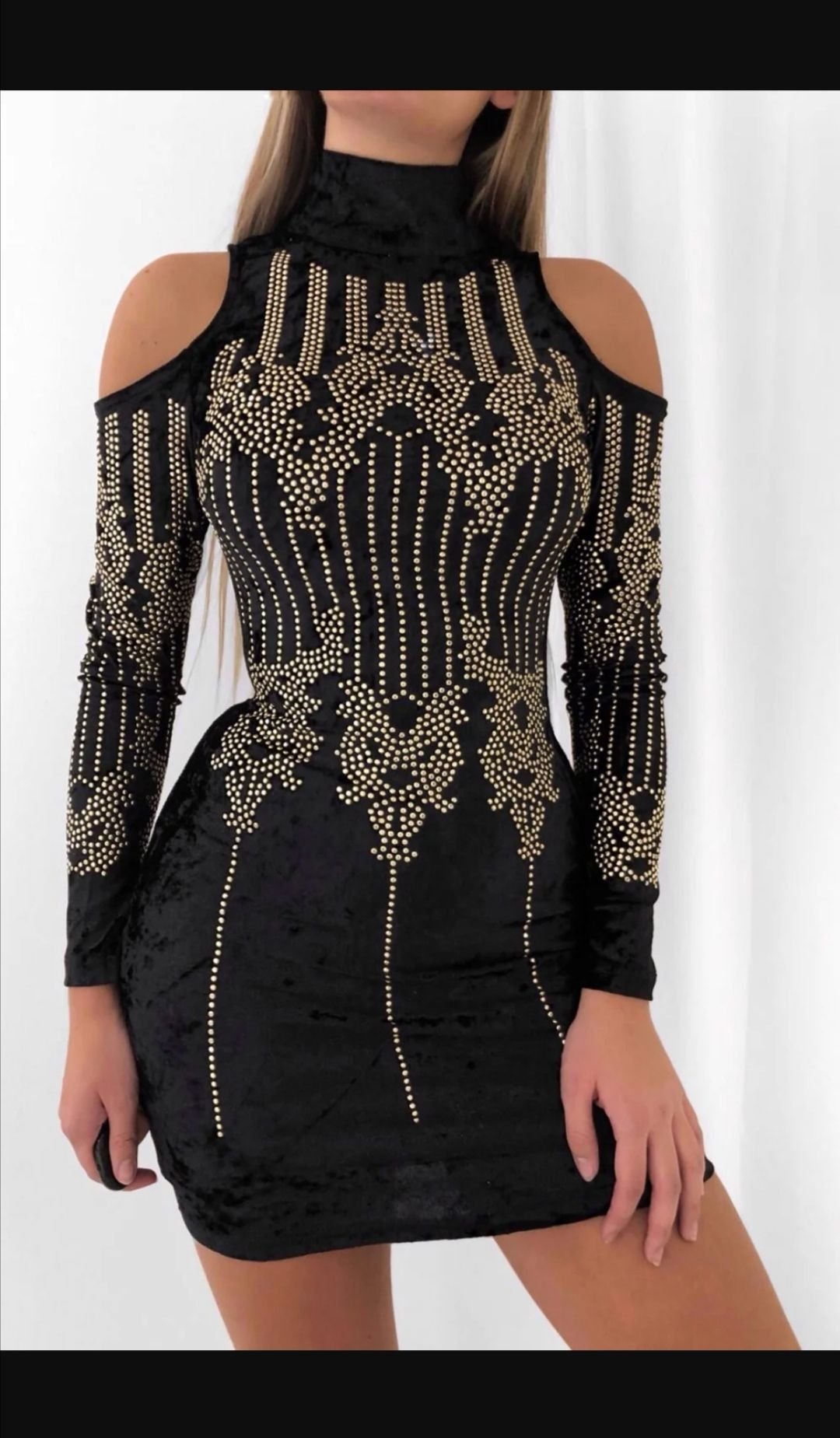 DM Dennis Maglic Gigi dress klänning nitar öppn.. (419894916 Köp Svart klänning med nitar Gigi hos Dennis Maglic