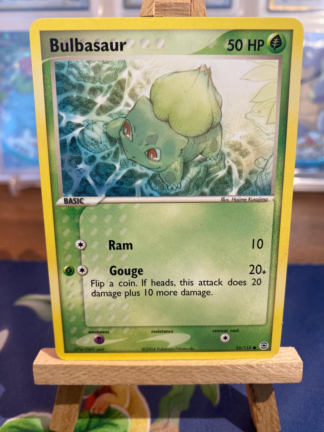 2004 POKEMON EX FIRE RED & LEAF GREEN SET BULBASAUR CARD 55/112