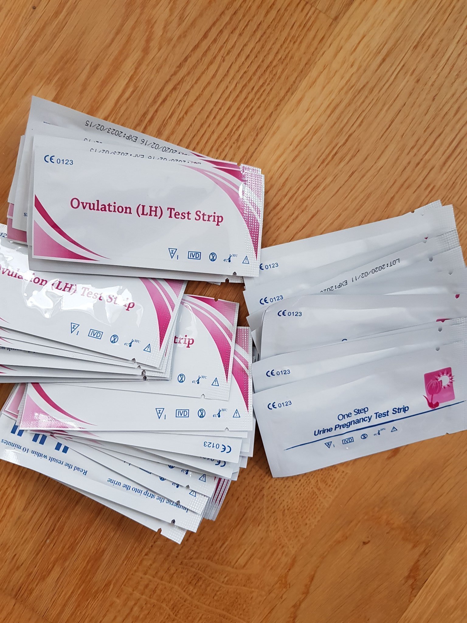 *utrop 79 kr*paket med totalt 50 st billiga graviditetstest + Ägglossningstest