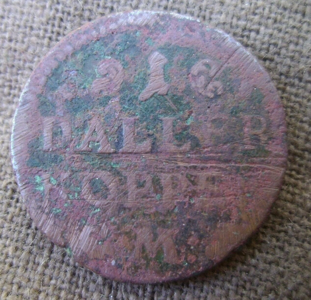Pollett: Leijonackers Klädesfabrik, Stockholm 1660-tal. Sällsynt