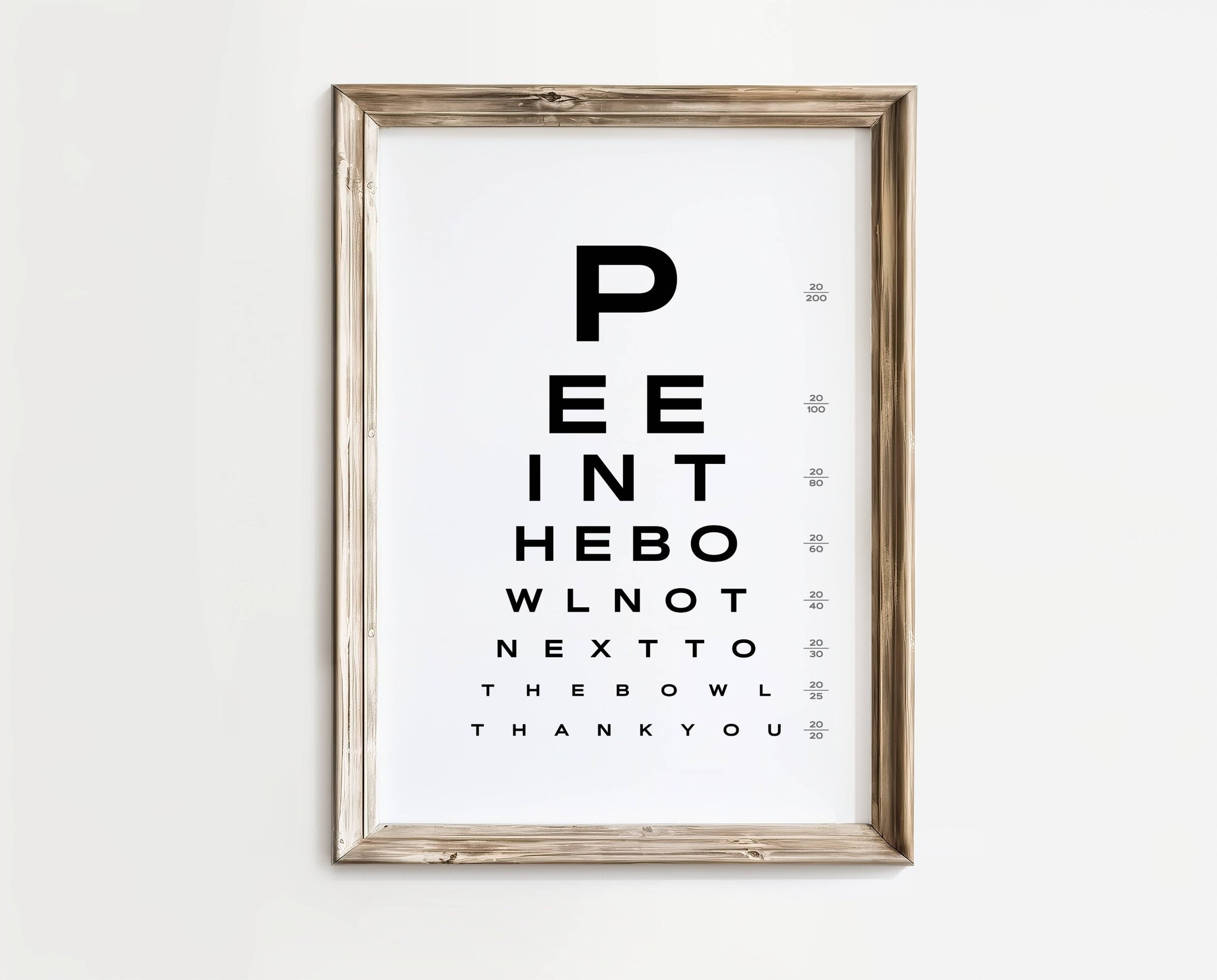 Pee In The Bowl – Syntest-poster | A4 | Rolig present | SkattkammarenSE