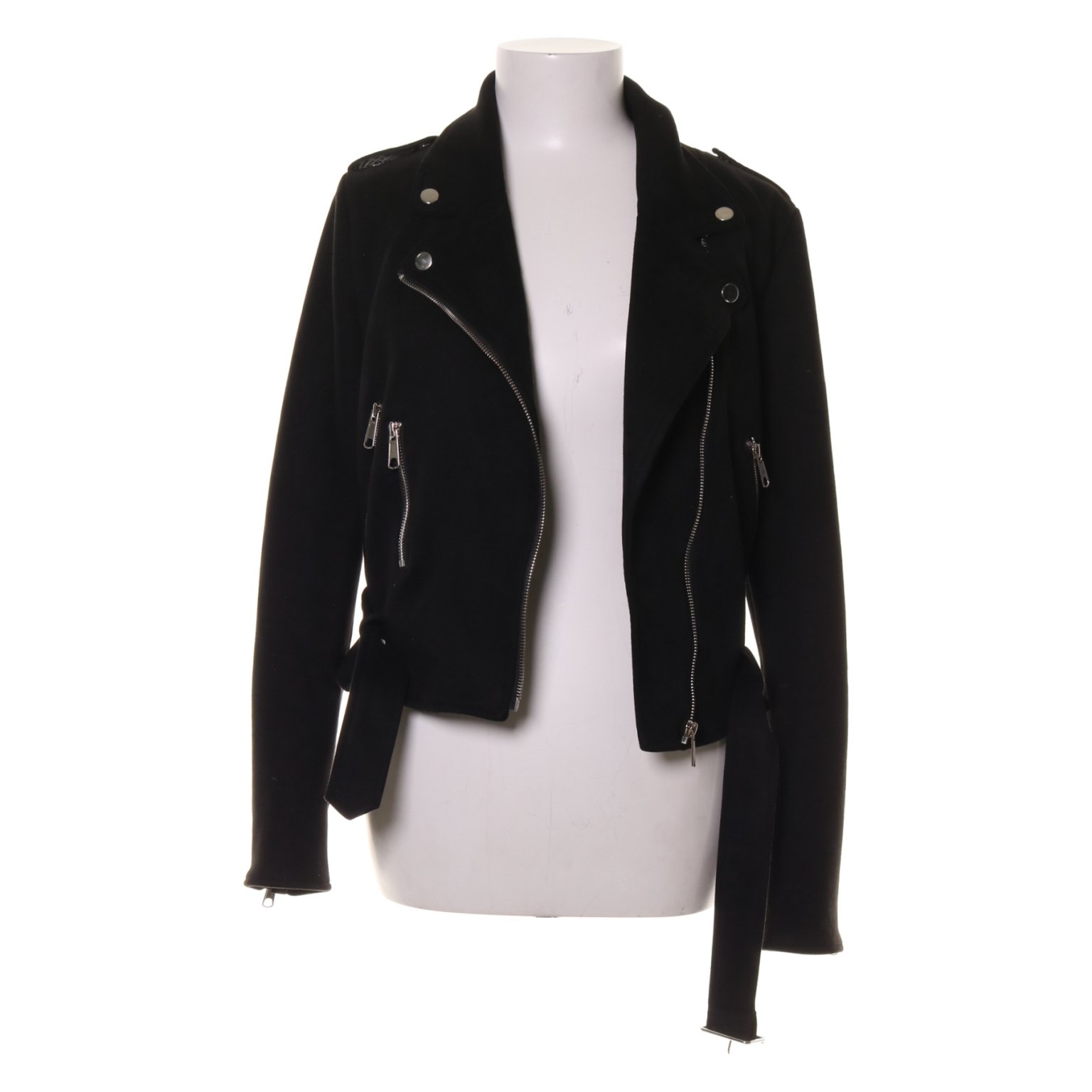 NLY Trend, Bikerjacka, Strl: 38, Suede Bi.. (408377603) ᐈ Köp NLY Trend Suede Biker Jacket Svart | Jackor
