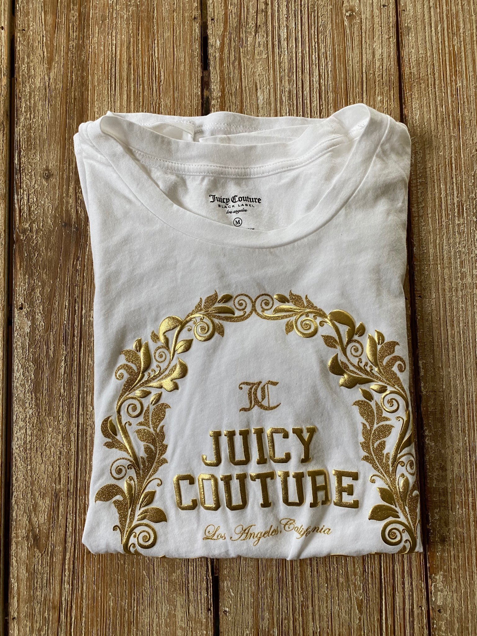 Juicy Couture Black Label underbar t-shirt tröja stl.M I princip oanvänd!
