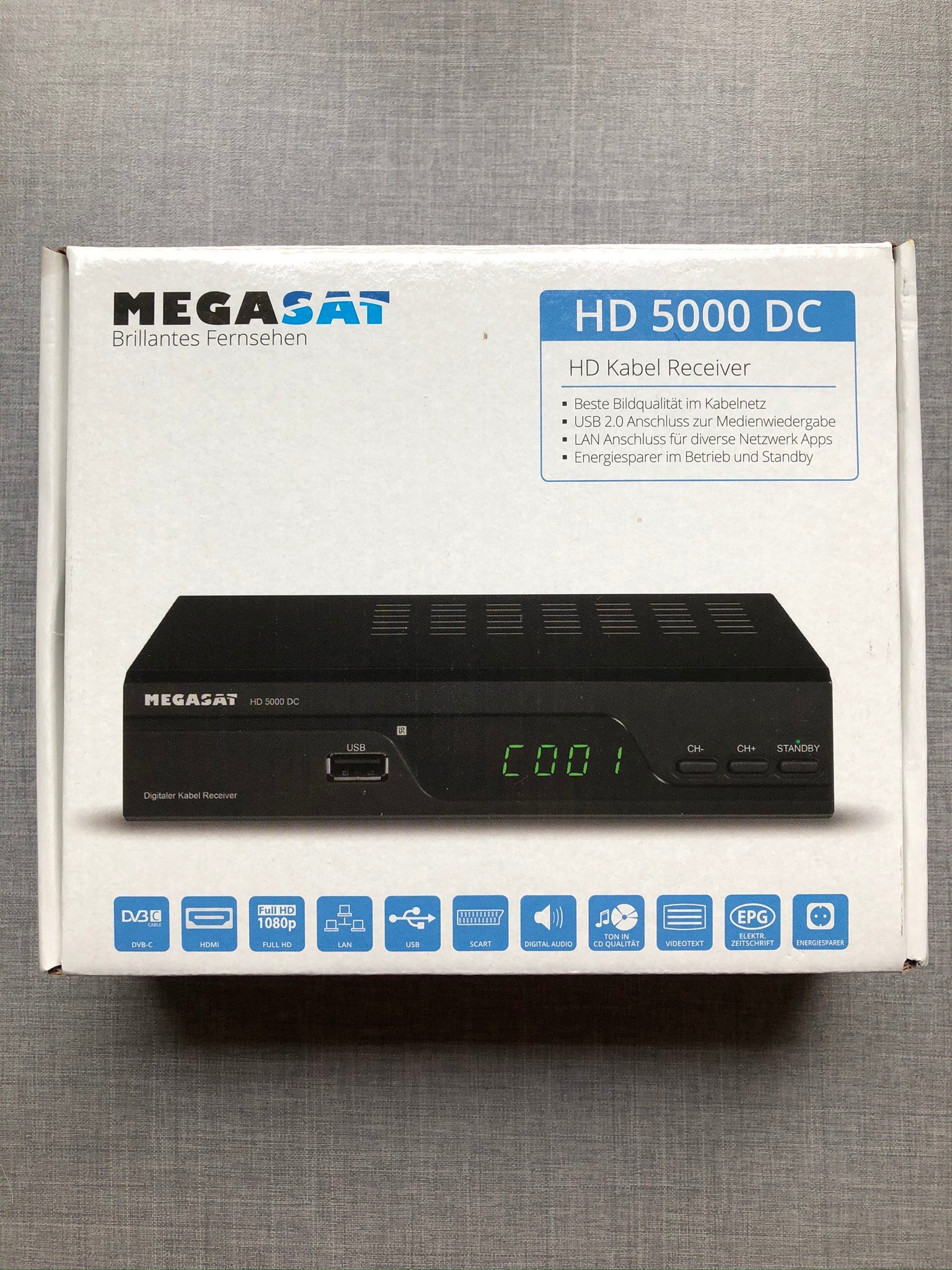 HD Kabel Receiver Megasat HD 5000 DC DVBC (418201736) ᐈ Köp på Tradera