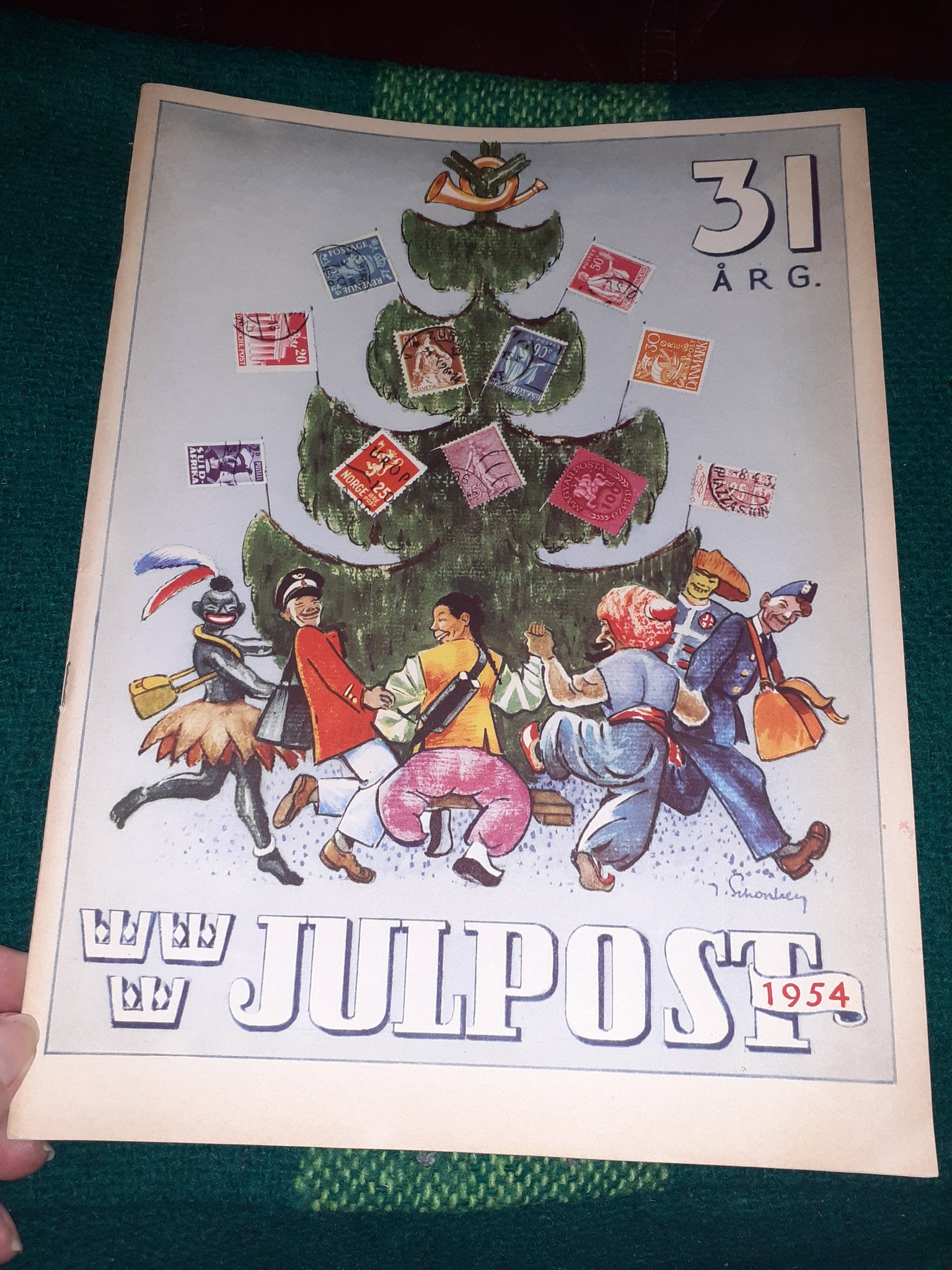 Retro tidning. Jul Post. År 1954. Vårdad. Köp på Tradera (625214476)