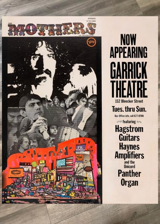 FRANK ZAPPA GARRICK THEATRE NEW YORK .. (404811716) ᐈ Djupegatan på Tradera