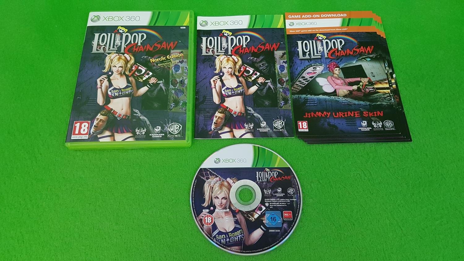 Lollipop Chainsaw KOMPLETT Xbox 360 (410334428) ᐈ SpelHem på Tradera