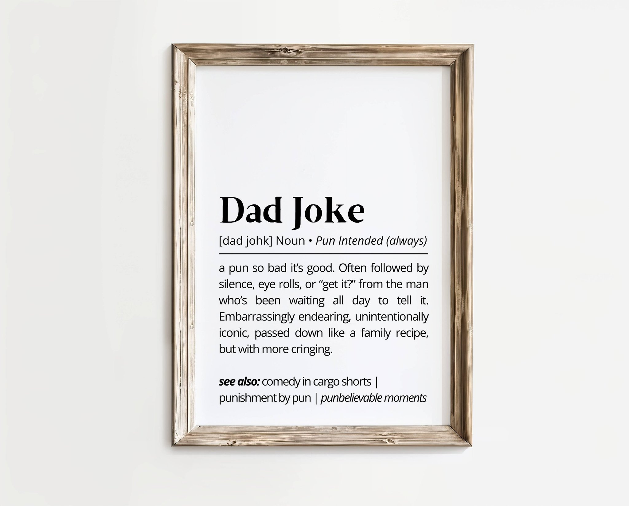 Dad Joke – Definition poster | A4 | Rolig present | SkattkammarenSE