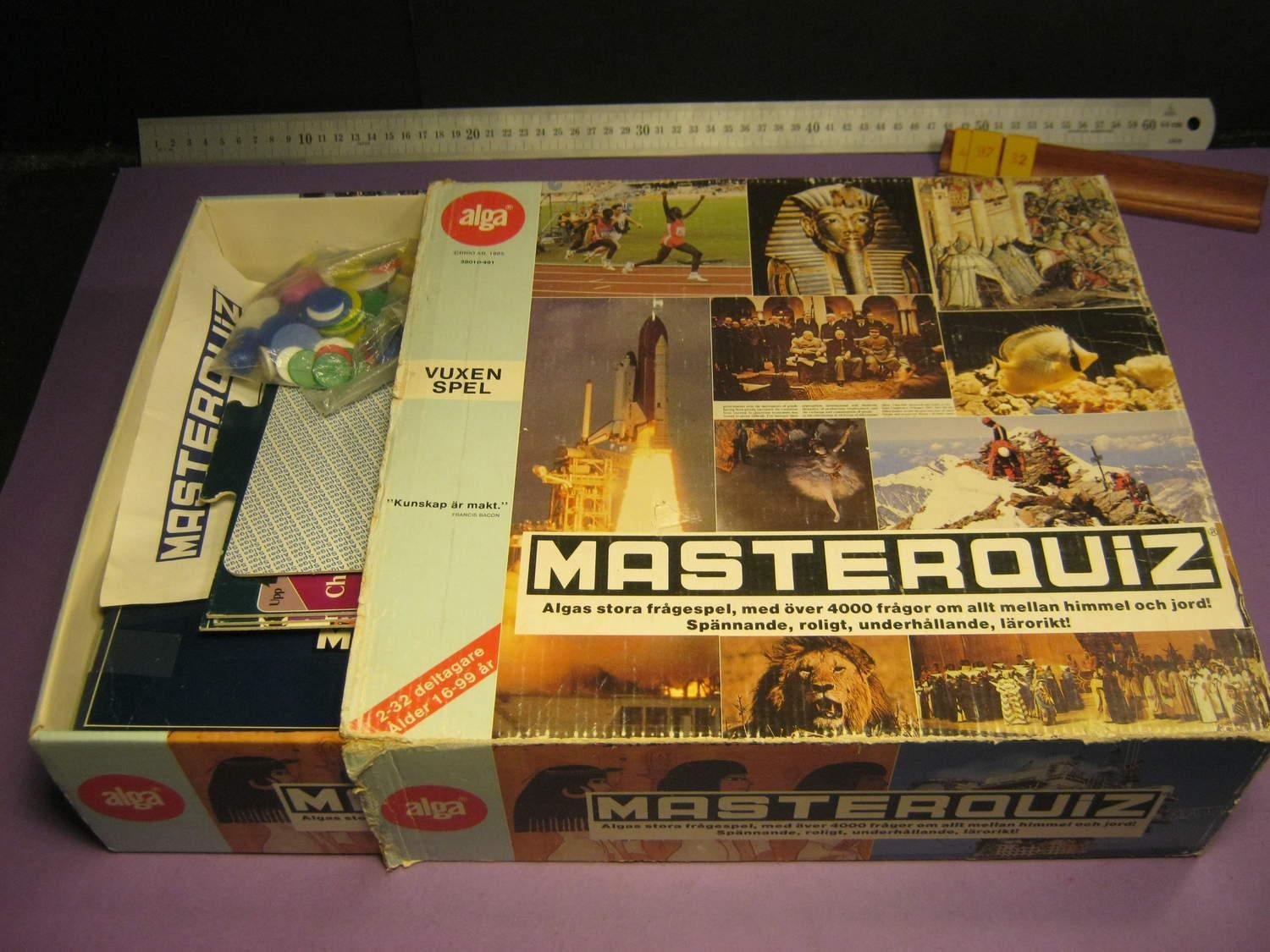 MasterquiZ, Alga 1985, Komplett, ovanliga versionen med ...